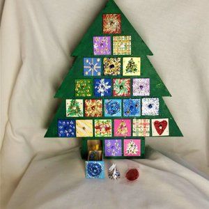 ✨✨HOST PICK✨✨Hand-Painted Advent Holiday 24 Drawer Box for Count Down fo…